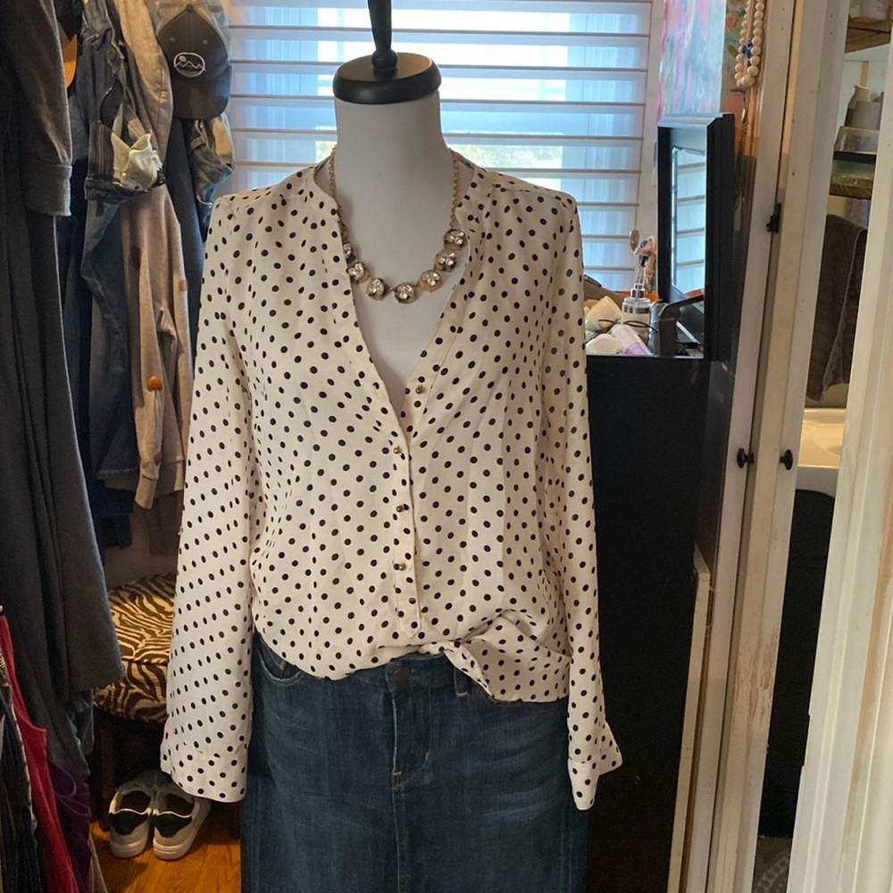 Polka dot blouse